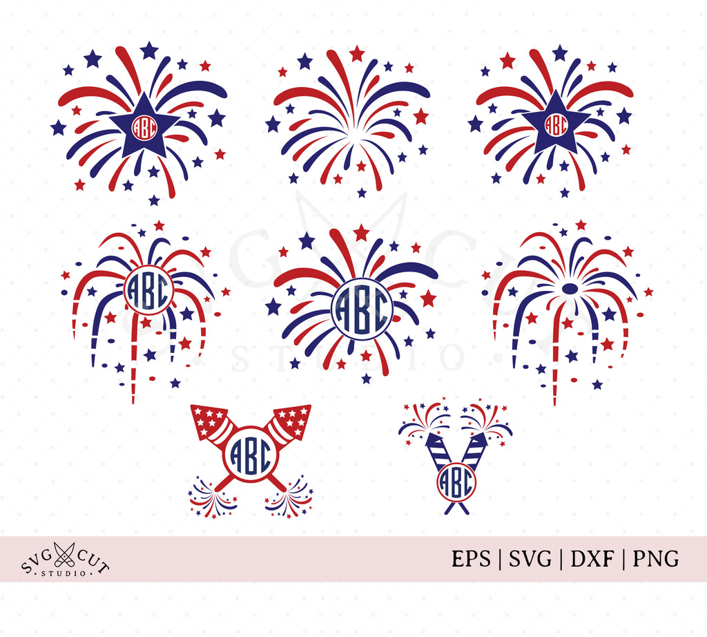 Download 4th Of July Fireworks Svg Files