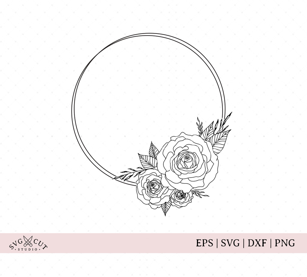 Free Free Flower Monogram Frame Svg Free SVG PNG EPS DXF File