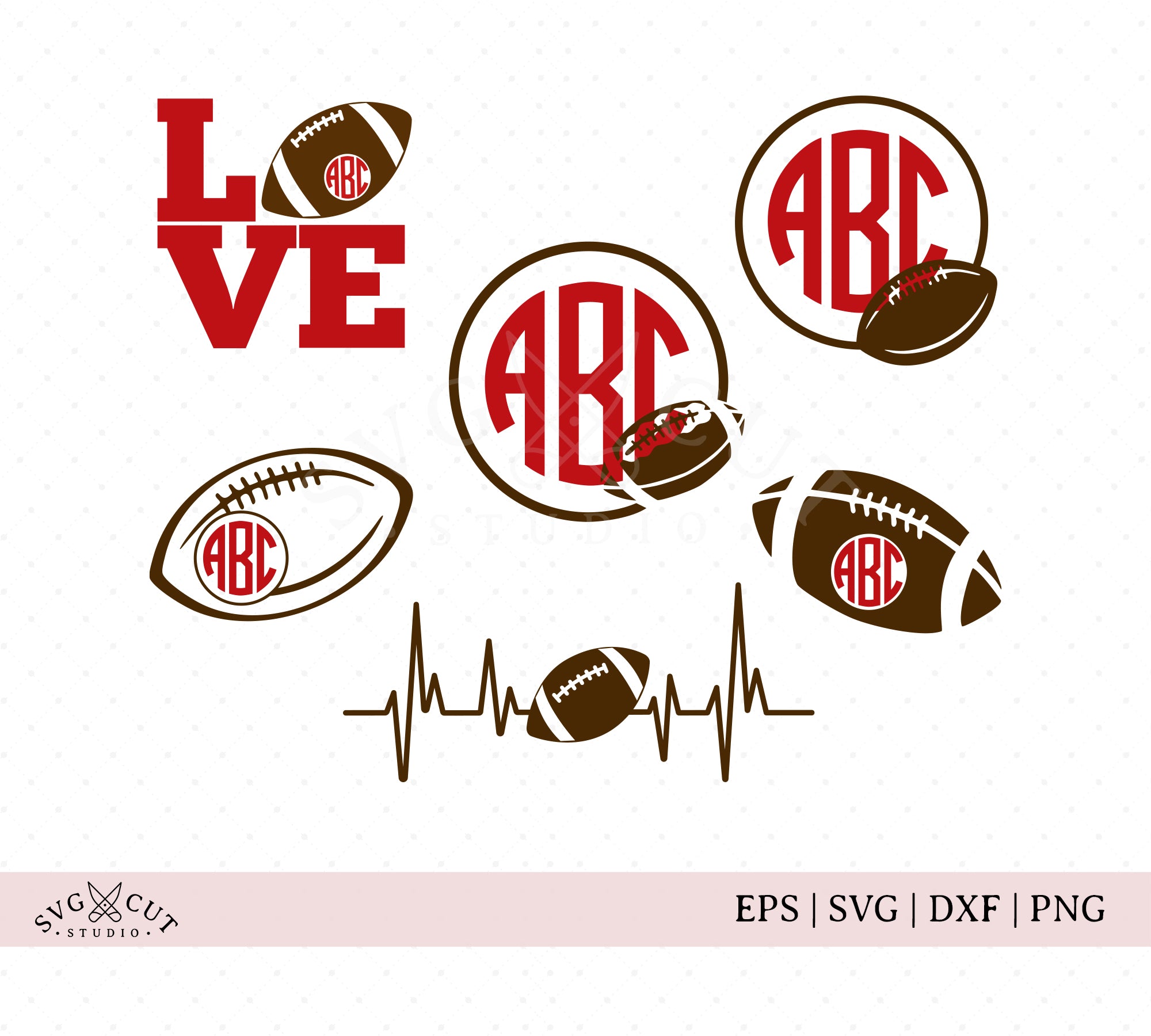 Sunday Funday Football hand lettered SVG | zip file containing svg, jpg,  png, dxf, and eps | silhouette & cricut cut file | fall sports svg