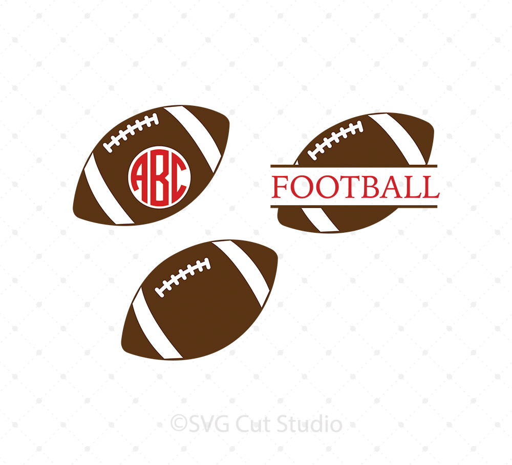 Download SVG Cut Files for Cricut and Silhouette - Football Ball SVG Cut Files - SVG Cut Studio
