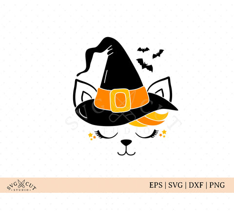 Download Halloween Cat Face Svg Files For Cricut And Silhouette Svg Cut Studio PSD Mockup Templates