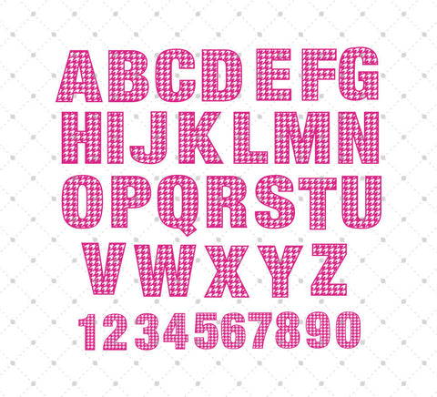 Download SVG Cut Files for Cricut and Silhouette - Patterned Font ...