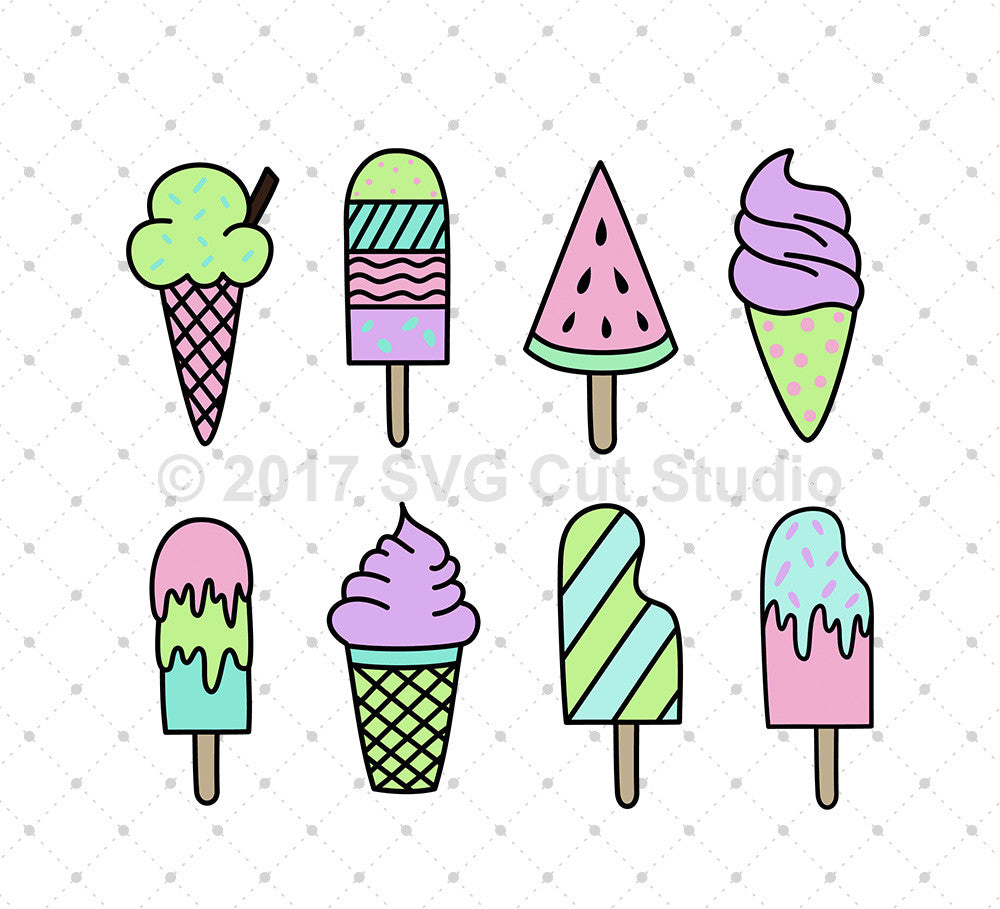 Download Ice Cream Summer Svg Cut Files For Cricut And Silhouette