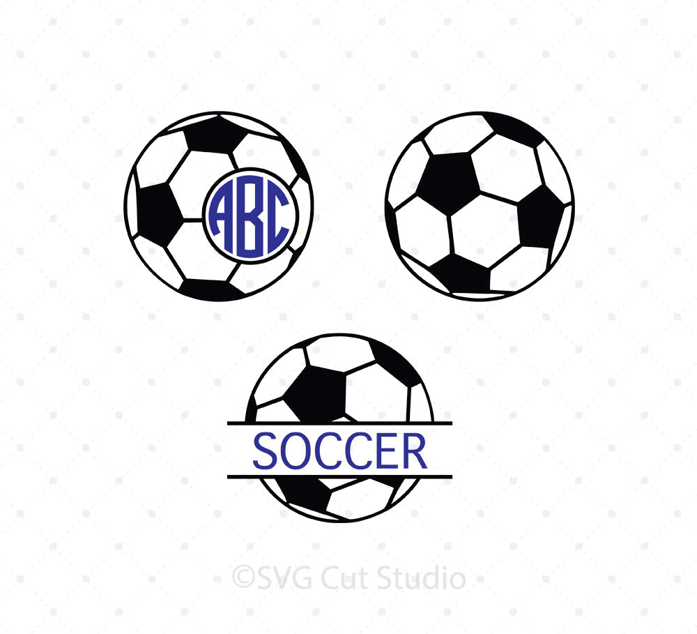 Download Soccer Ball Monogram Svg Cut Files