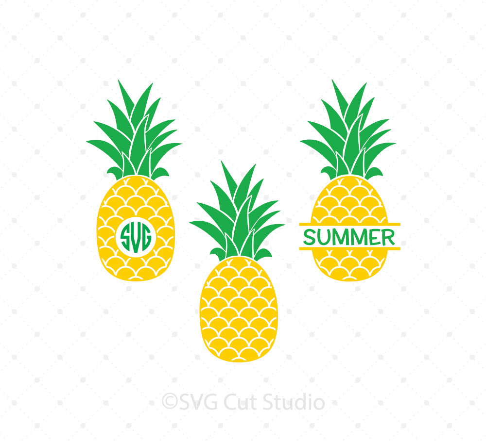 Download SVG Cut Files for Cricut and Silhouette - Pineapple Files - SVG Cut Studio