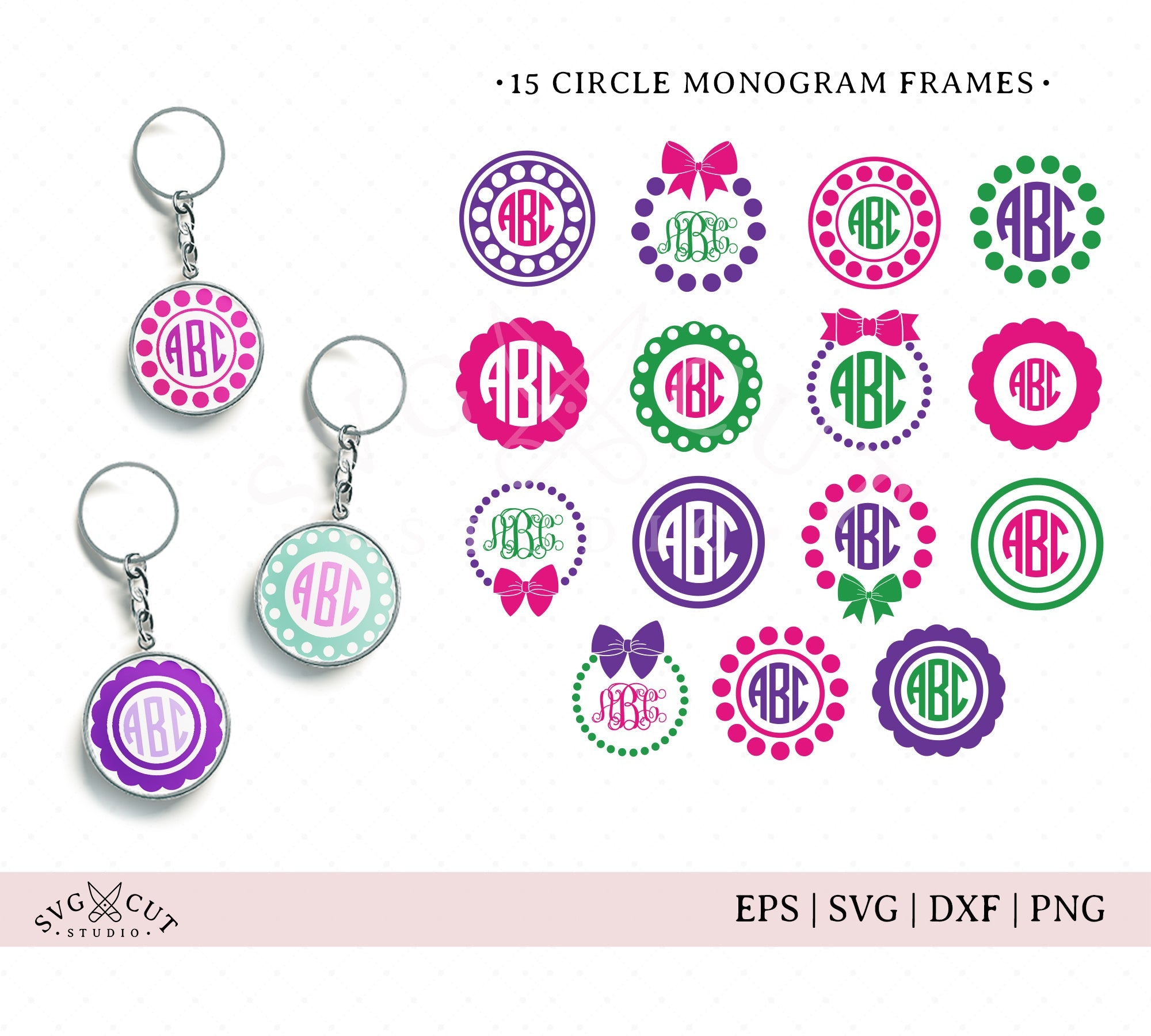 Coffee Cup Circle Monogram Frame Svg Files for Cricut