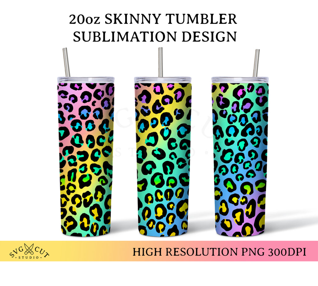 Download Leopard Print Tumbler Sublimation Design