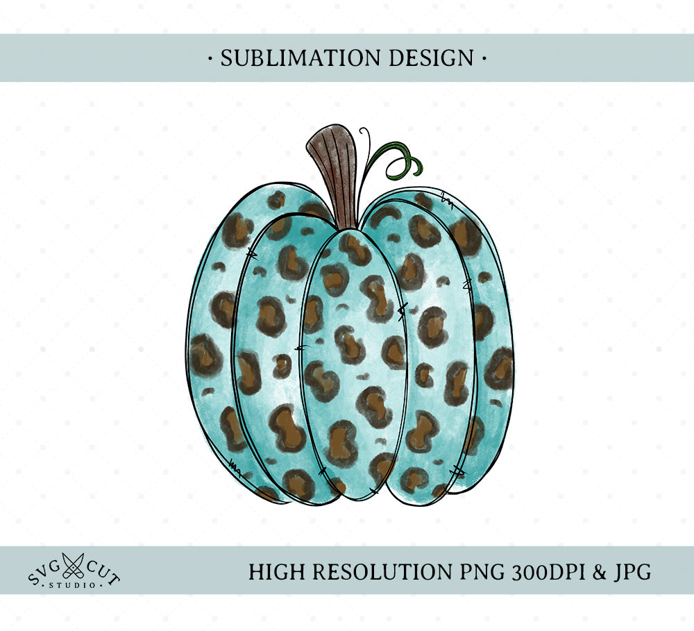 Download Pumpkin Sublimation Design, Pumpkins Printable PNG, Hand drawn Pumpkin, Leopard Pattern Pumpkin ...