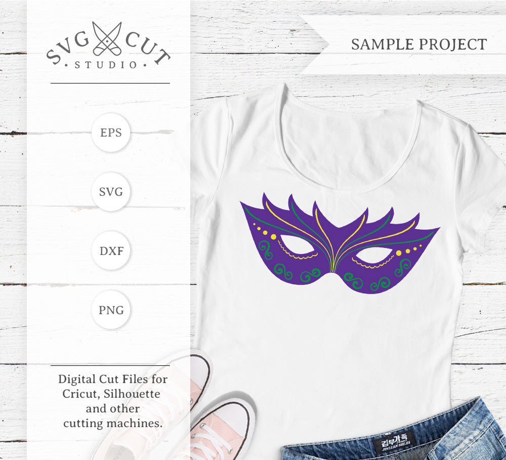 Download Mardi Gras Mask Svg Files For Cricut And Silhouette Svg Cut Studio SVG, PNG, EPS, DXF File
