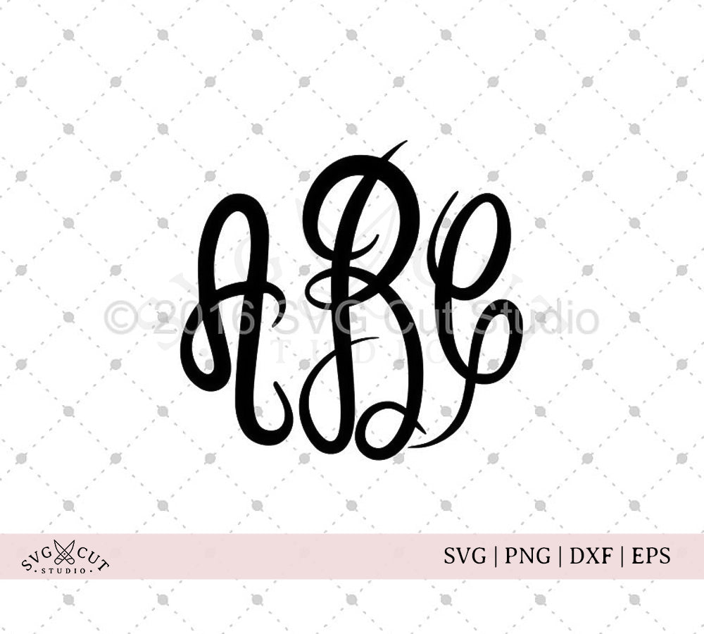 Download Master Circle Monogram Font Svg Dxf Png Cut Files Cricut Silhouette