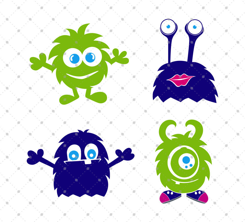 Download Svg Cut Files For Cricut And Silhouette Monsters Files