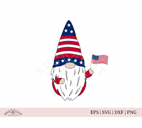 Download 4th Of July Gnome Svg Files