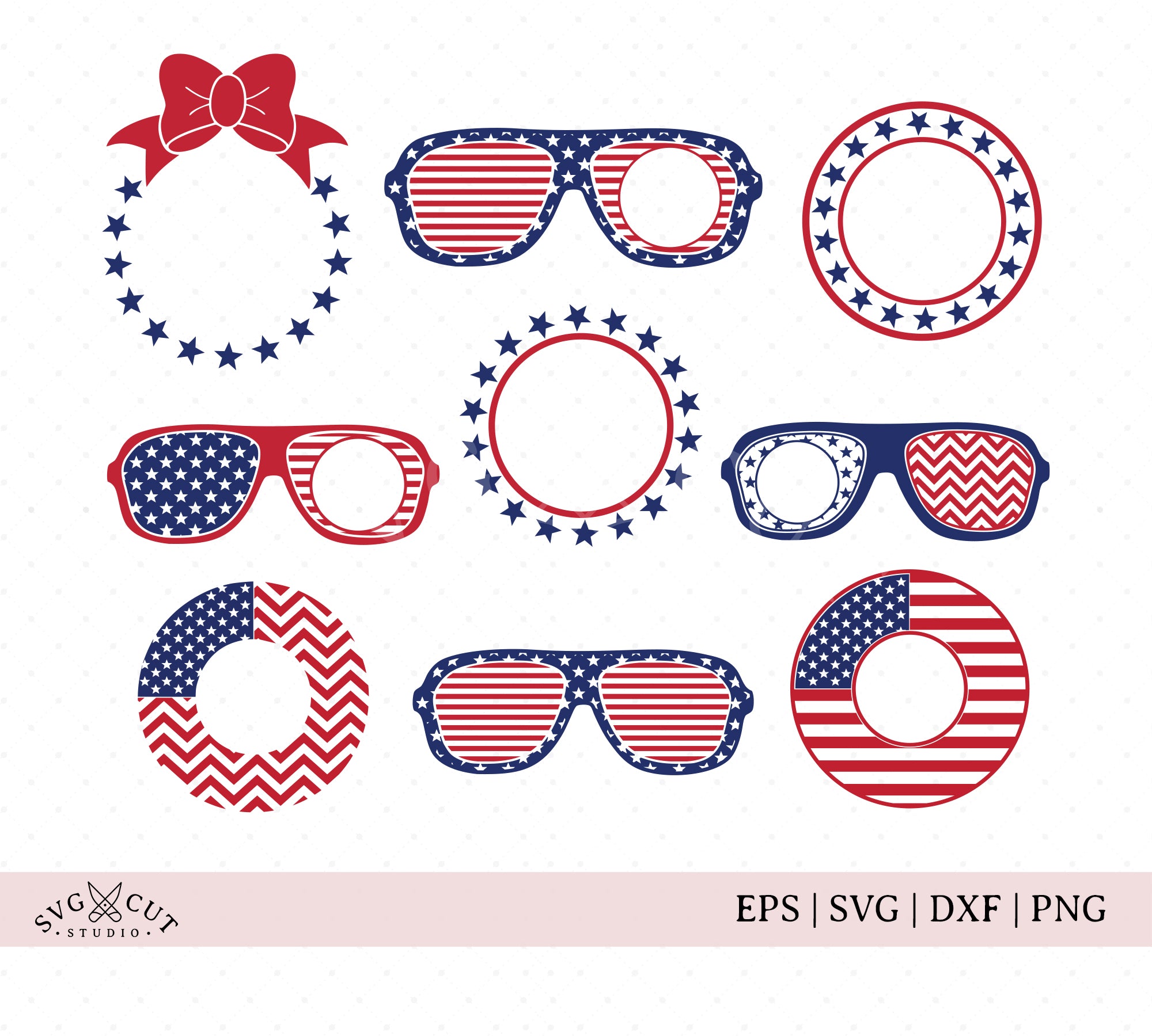 Full Color SVG patriotic font