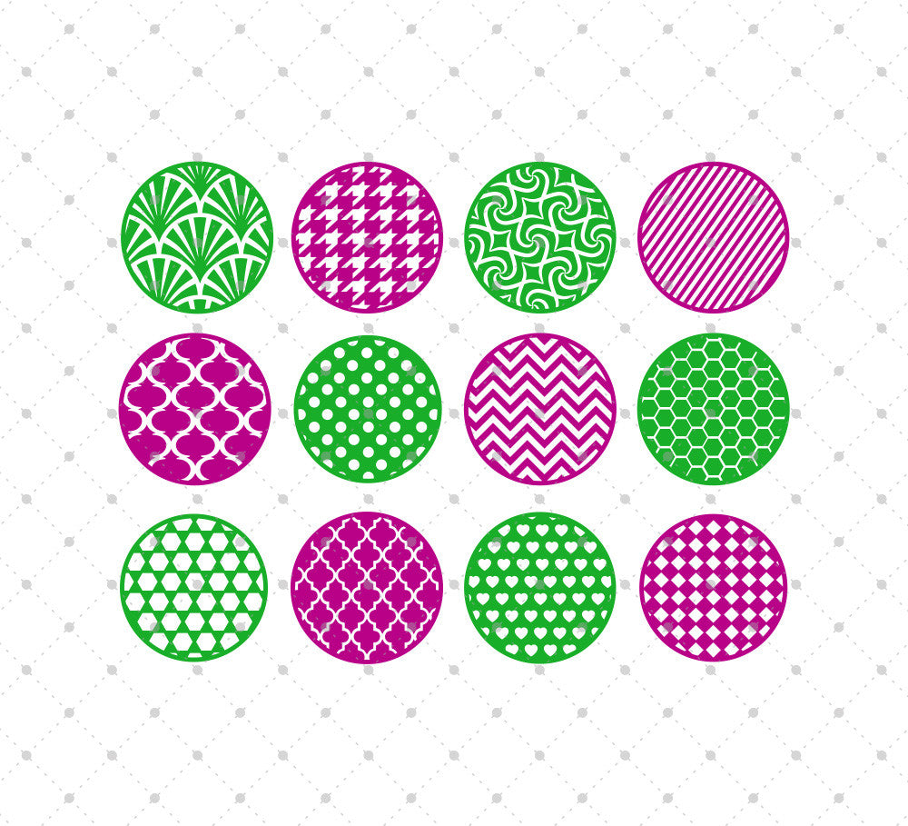Download SVG Cut Files for Cricut and Silhouette - Circle Patterns files - SVG Cut Studio