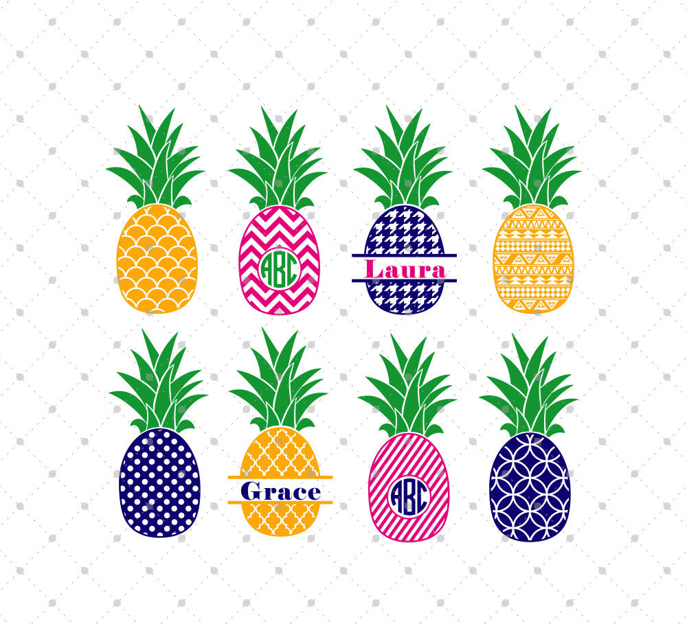 Download SVG Cut Files for Cricut and Silhouette - Pineapple Files - SVG Cut Studio
