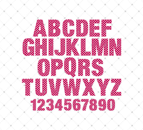 Download SVG Cut Files for Cricut and Silhouette - Patterned Font ...