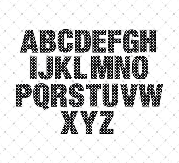 polka dot font svg