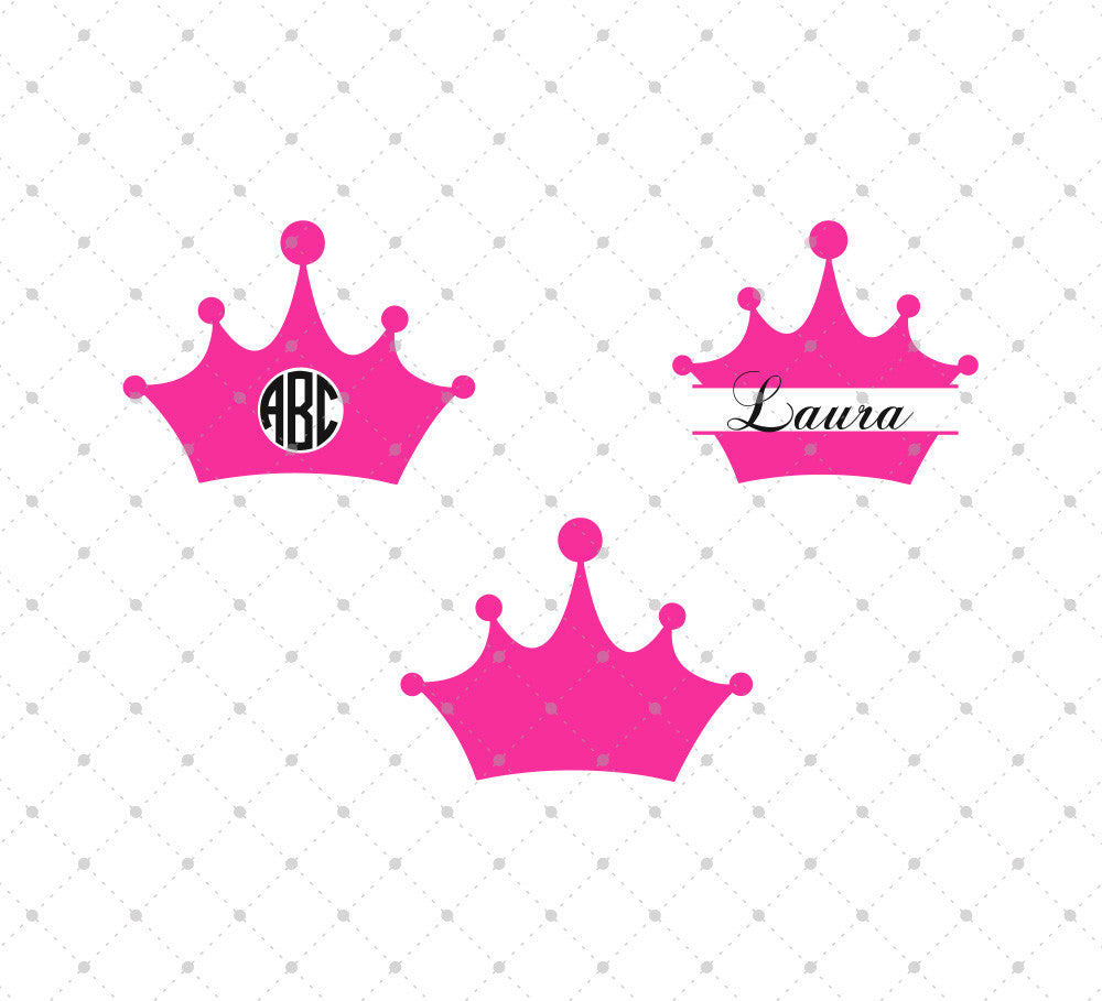 Download SVG Cut Files for Cricut and Silhouette - Princess Crown Files