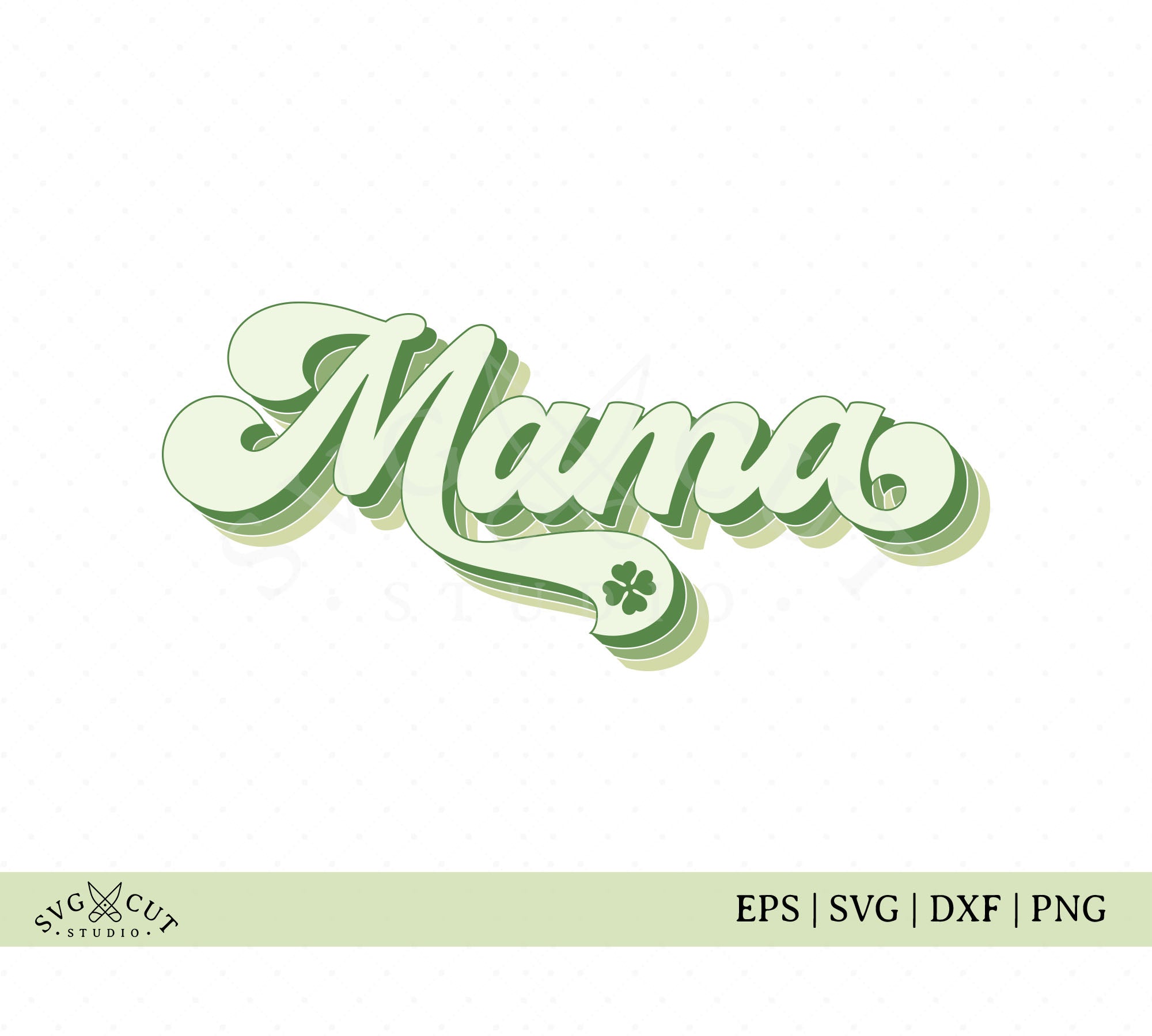 One Lucky Mama Svg Mama Patrick's Day Mother Svg St 