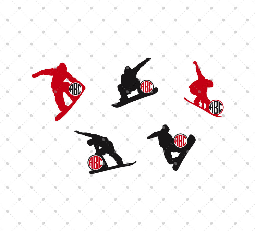 Download SVG Cut Files for Cricut and Silhouette - Snowboarding ...