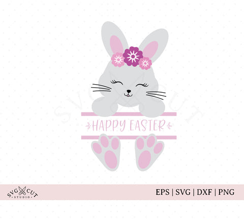 Download Split Easter Bunny Svg Cut Files For Cricut And Silhouette