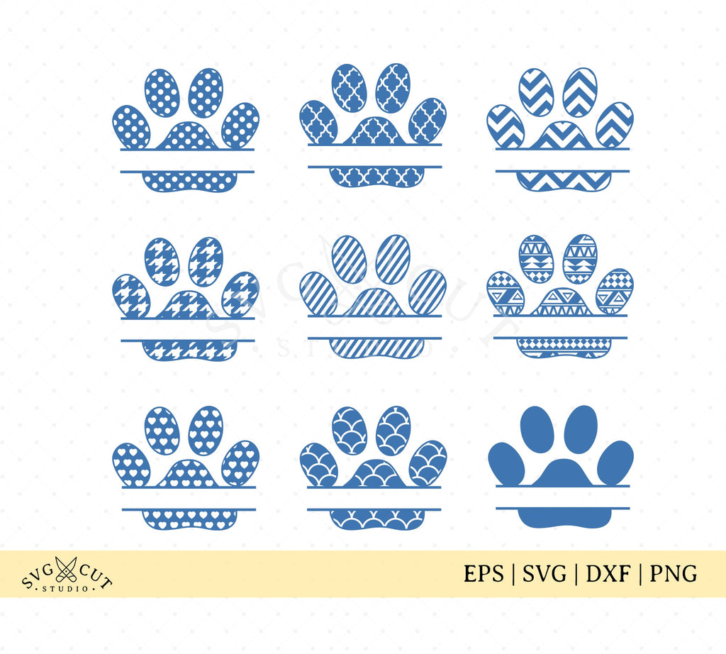 Free Free Paw Print Monogram Svg 279 SVG PNG EPS DXF File