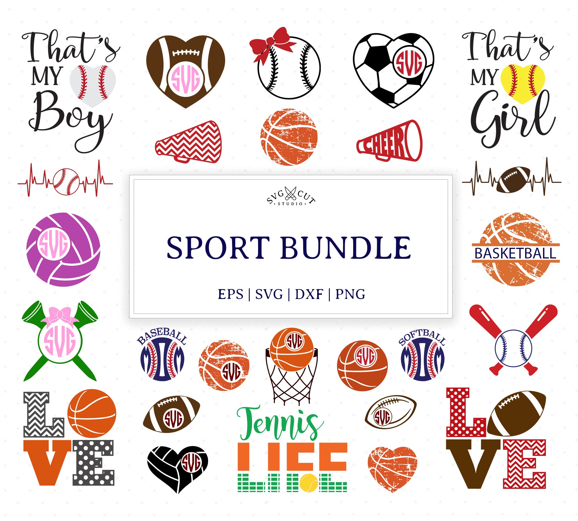 Buy Sports SVG Basketball Team Football File Sports School Vinyl Online in  India 