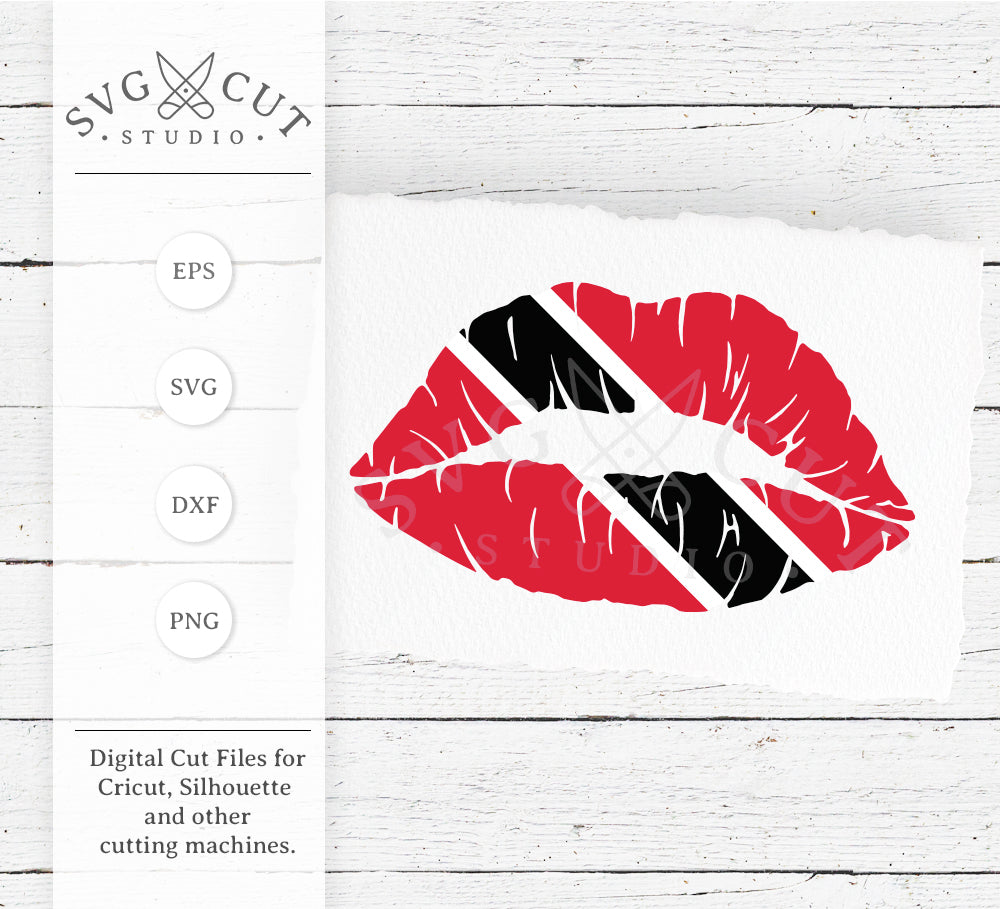 Download Trinidad And Tobago Flag Lips Svg Files