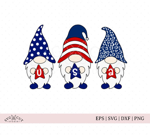 Download 4th Of July Usa Gnome Svg Files