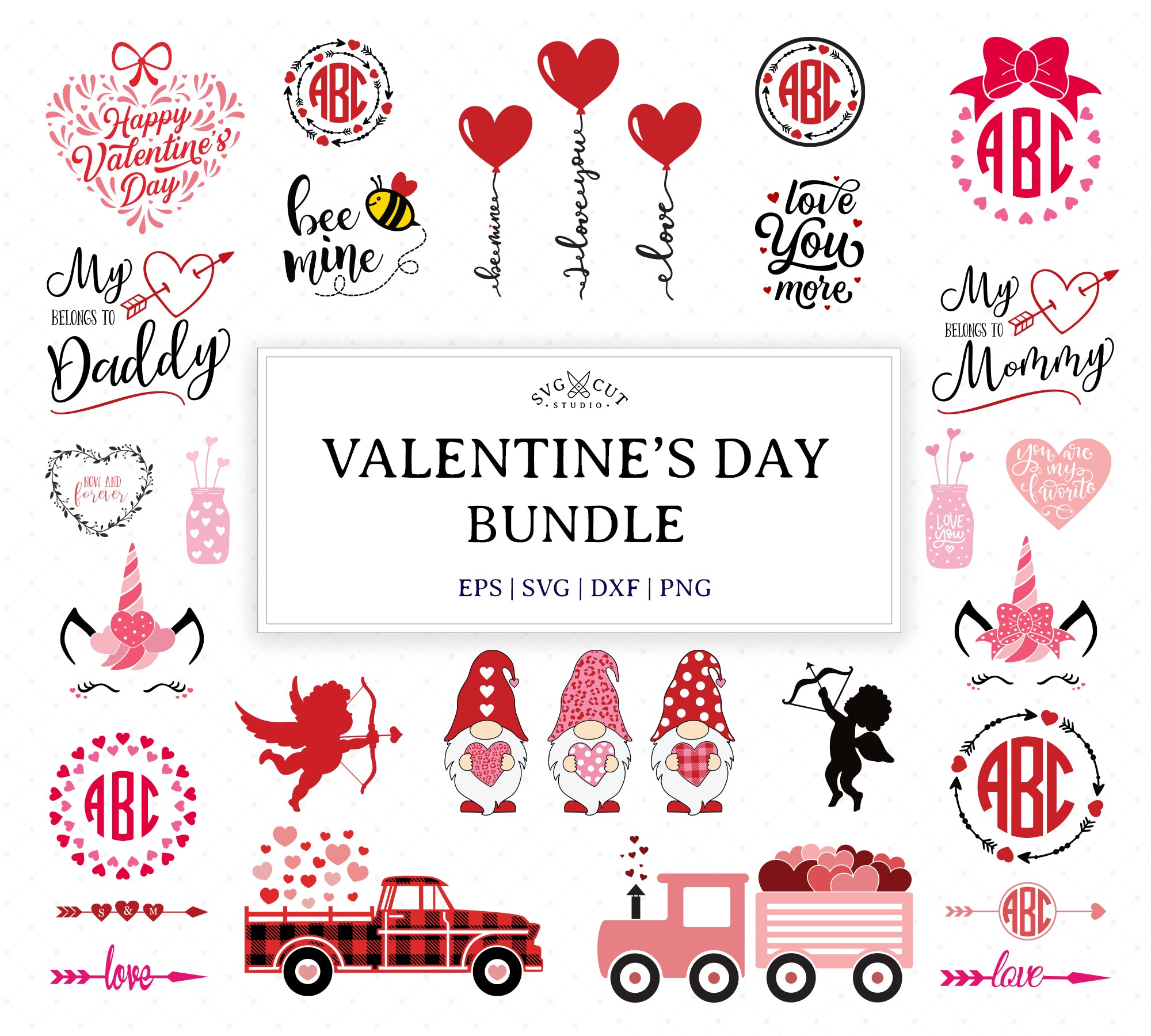 Made With Love SVG PNG DXF cut and print files