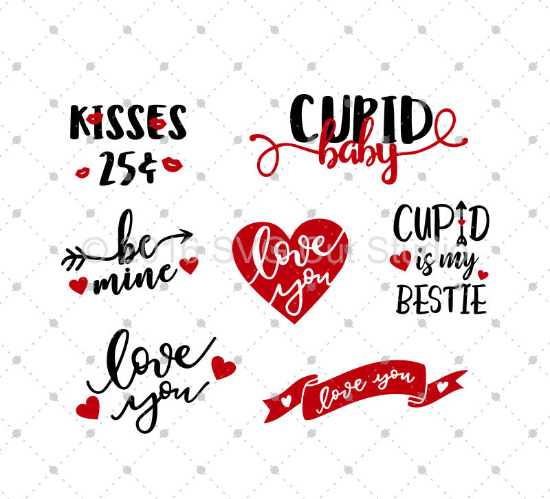 SVG Cut Files for Cricut and Silhouette - Valentine's Day SVG Files - SVG Cut Studio