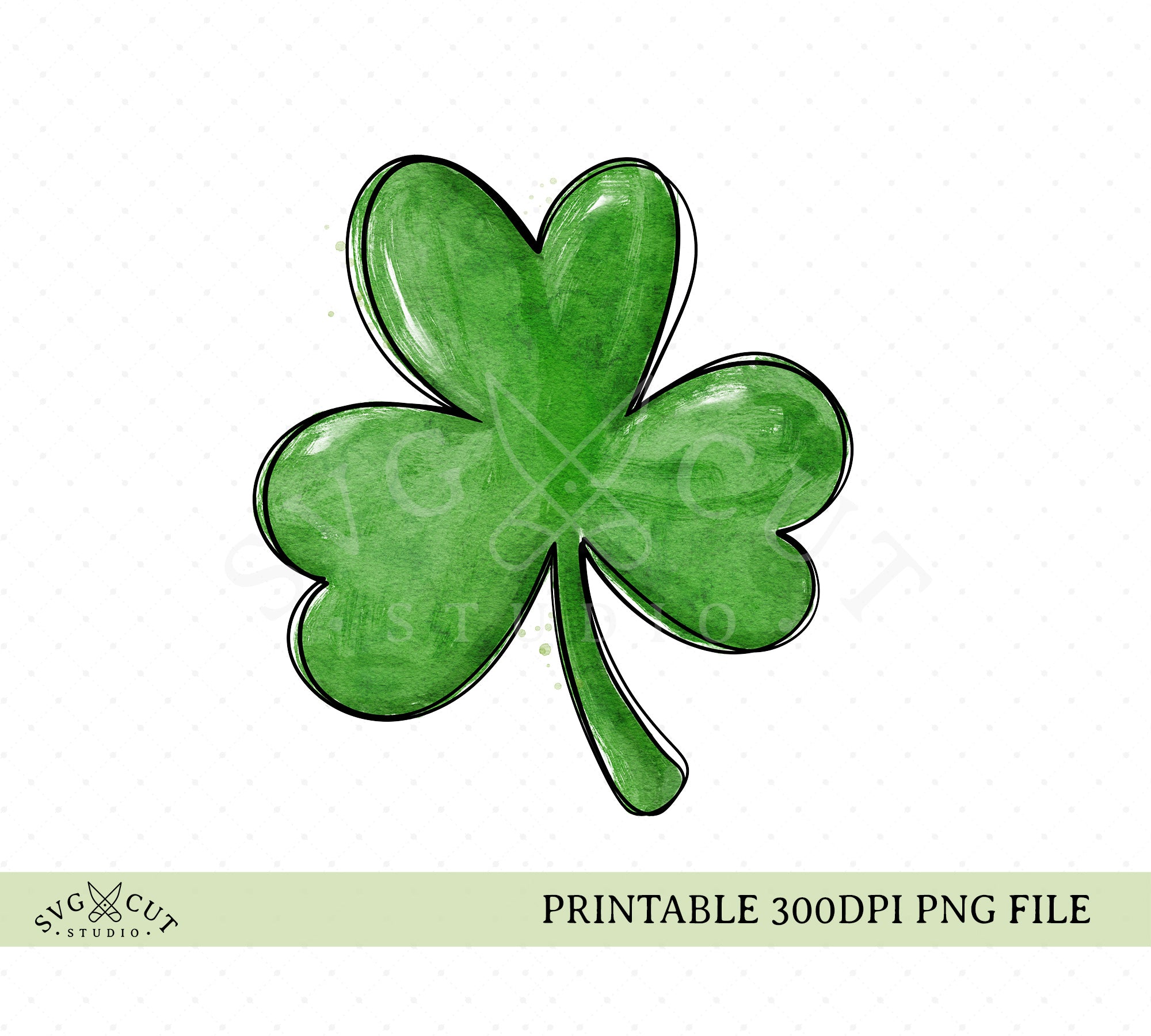 St Patrick's Four Leaf Clover Tumbler Sublimation Wrap