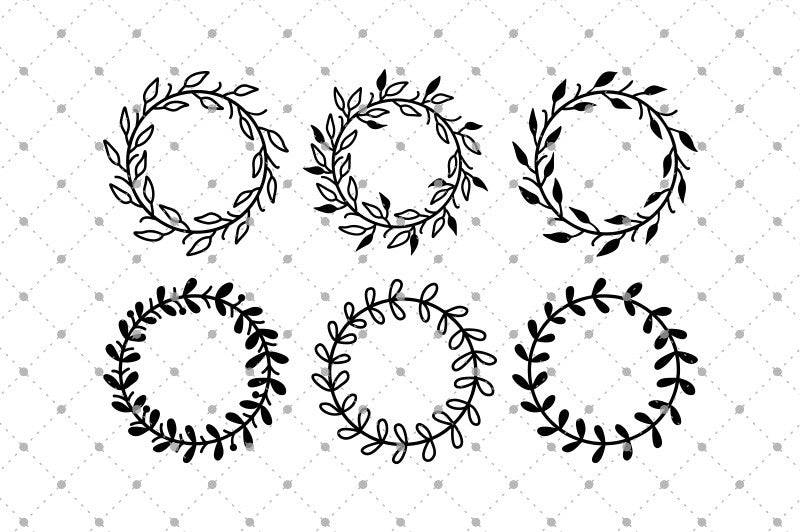 Free Free 226 Wreath Silhouette Flower Border Svg SVG PNG EPS DXF File