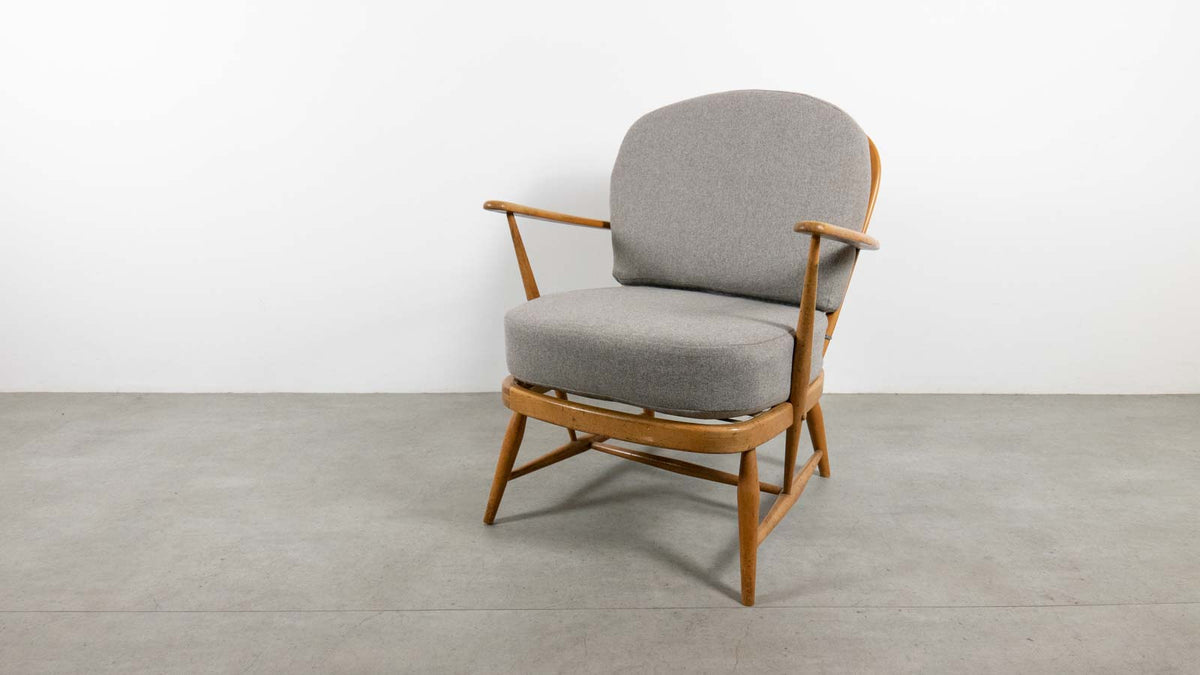 Ebtd Vintage Ercol 334 Armchair With Short Backrest