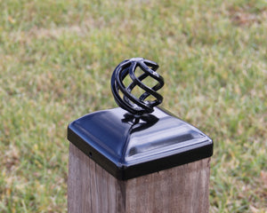 6x6 Round Basket Post Cap (5.5 x 5.5 Post Size) - Madison Iron and Wood