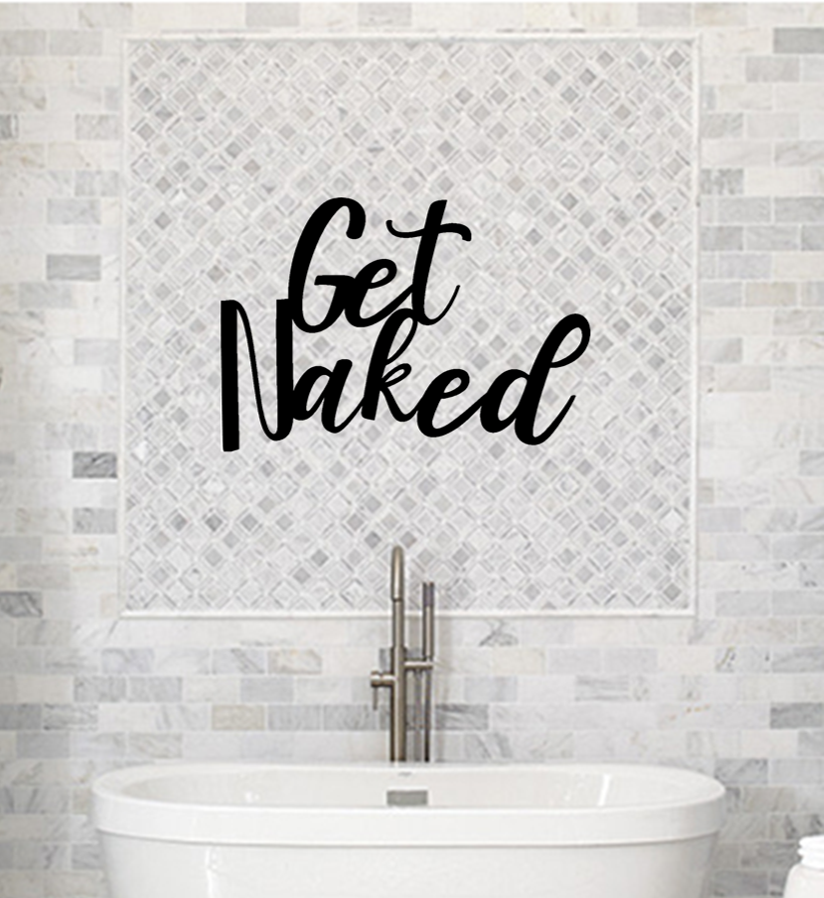 bathroom metal wall decor