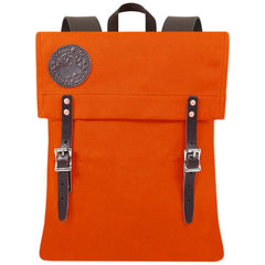Burnt Orange Scout Pack Pack with leather trims and buckles. 