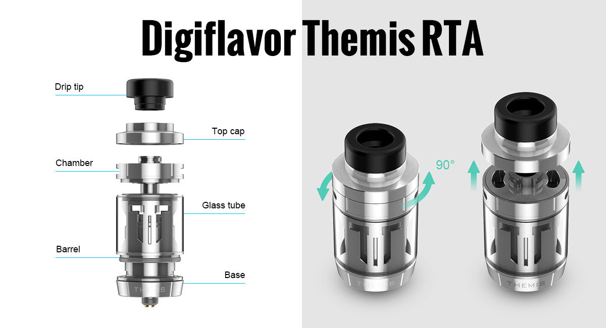 Digiflavor Themis RTA Dual Coil/Mesh Version On Sale