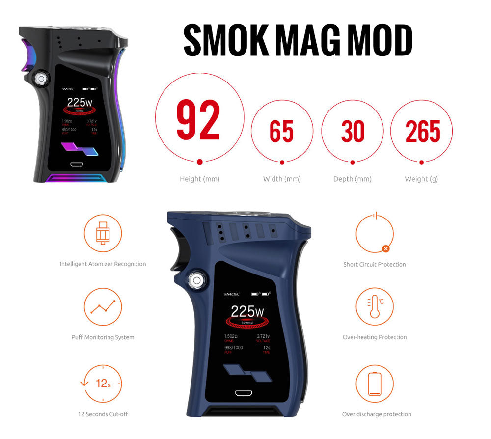 SMOK MAG 225W TC Box Mod Review