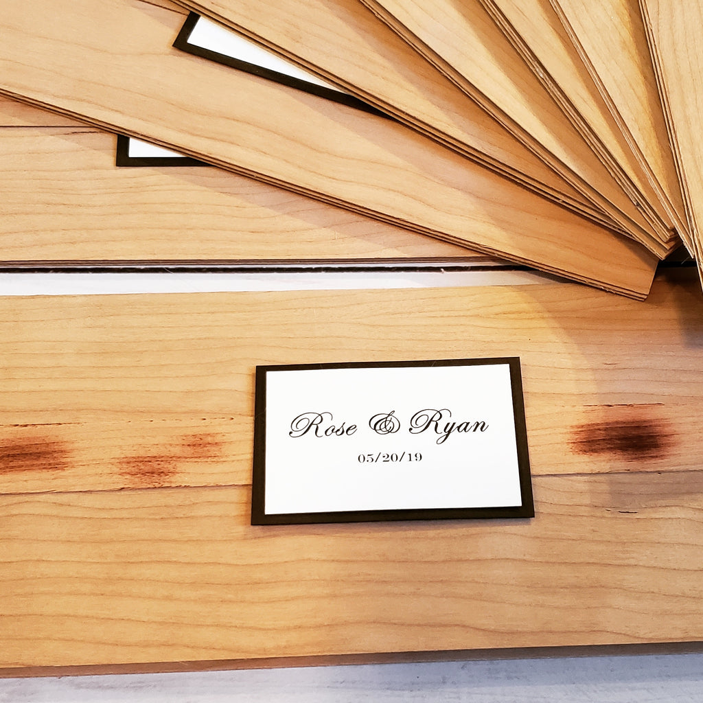 Wooden Boxed Printed Scroll Invitations –