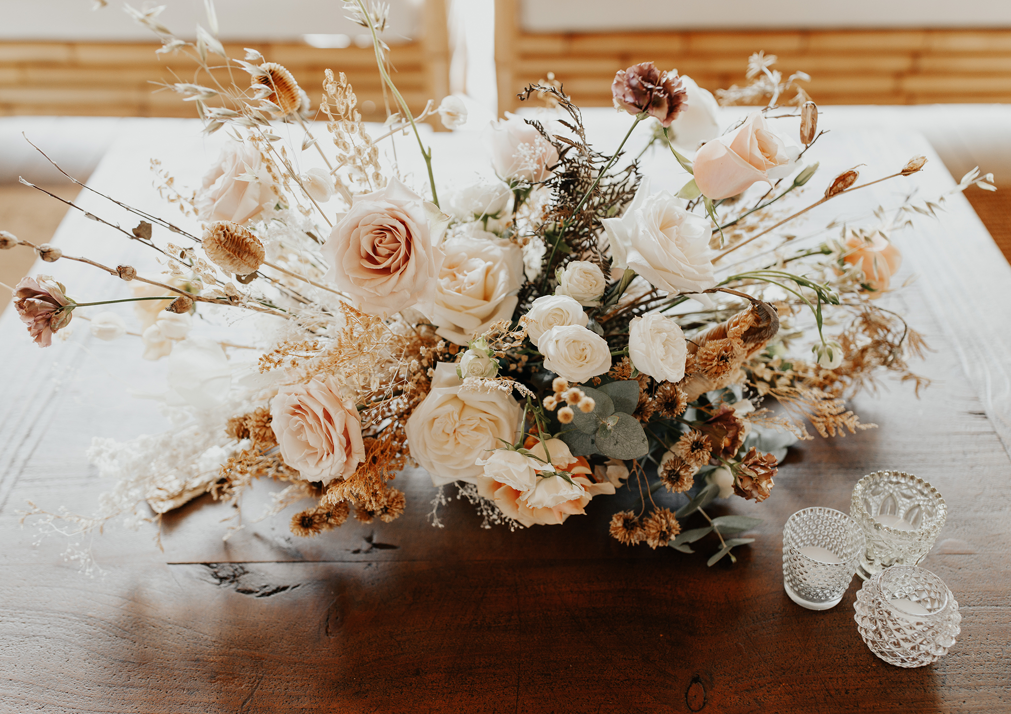 boho wedding florals