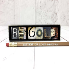 Be gold photo letter art wood signs alphabet photography