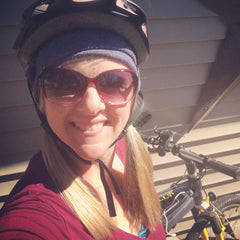 biker bicycler bike rider smile joyful