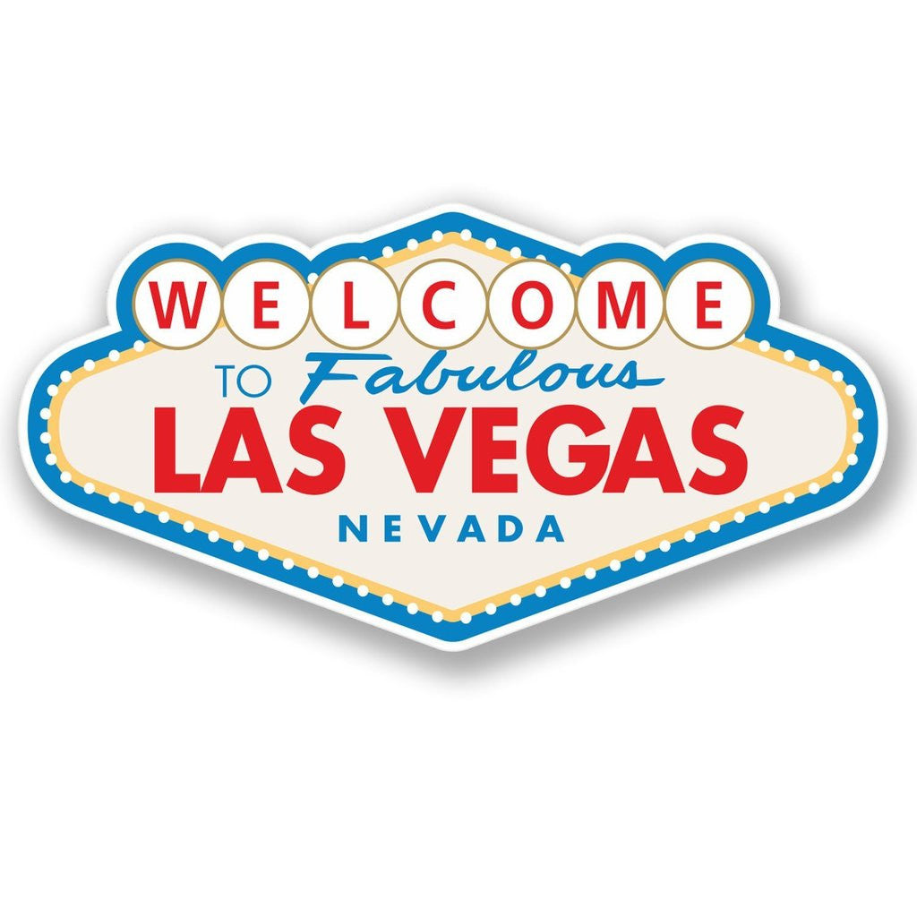 2 x Las Vegas Sign Vinyl Sticker #4349 – Destination Vinyl Ltd