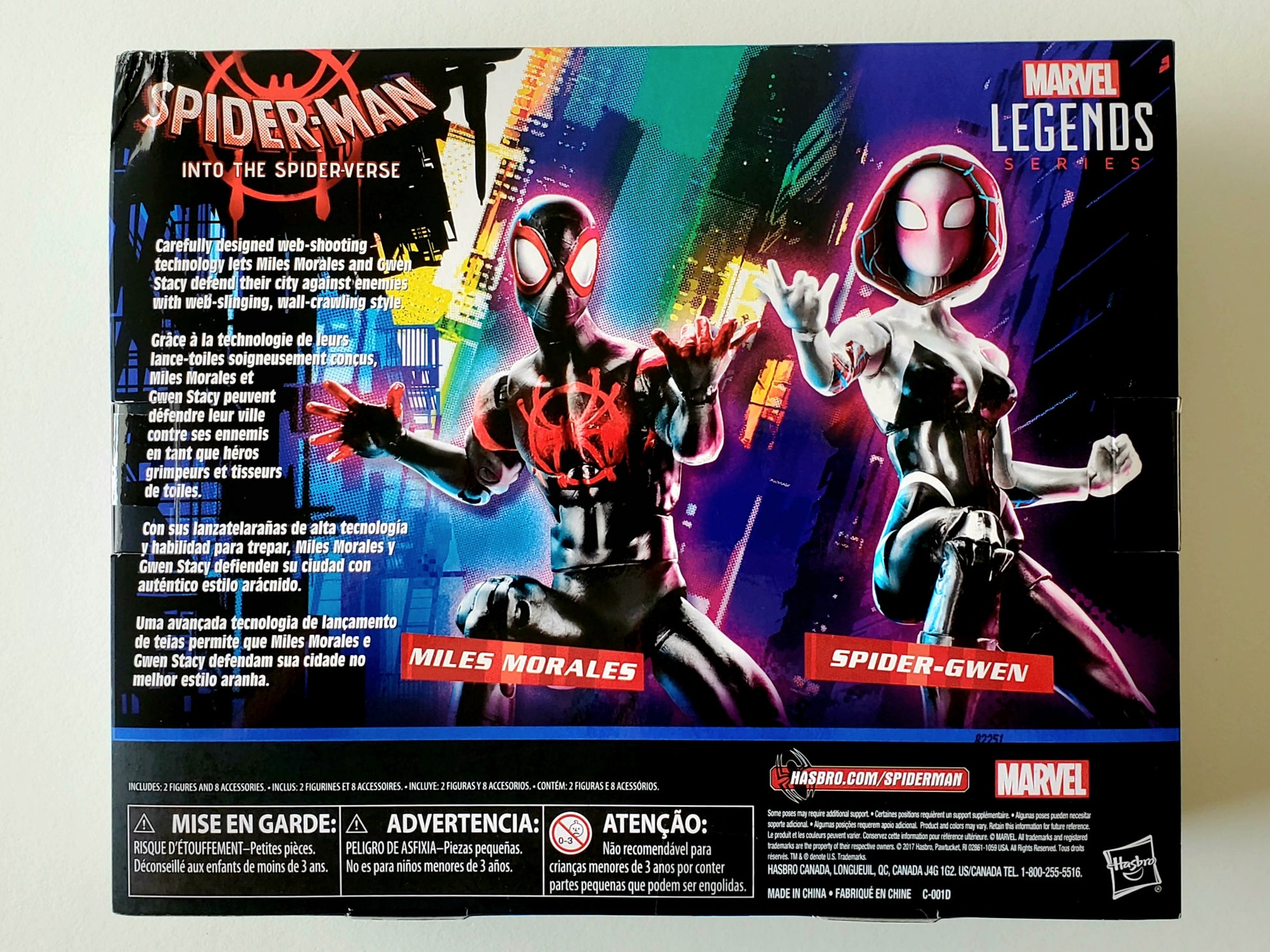 Marvel Legends Exclusive Into the Spider-Verse Miles Morales and Spide –  Action Figures and Collectible Toys