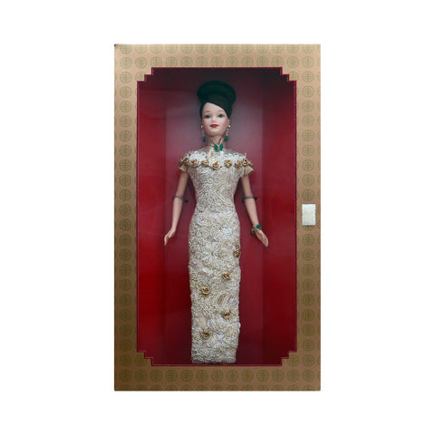 golden qipao barbie