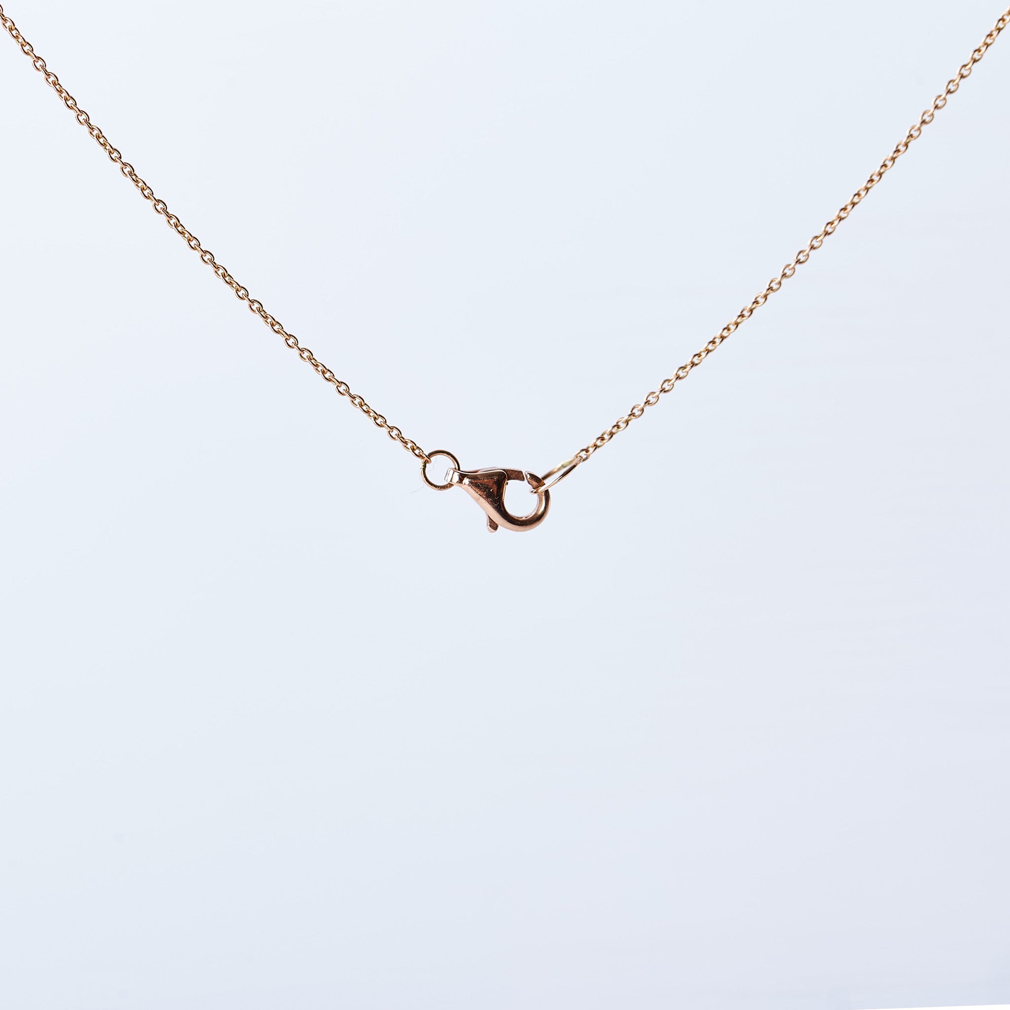 Rose Gold Diamond Baguette Necklace