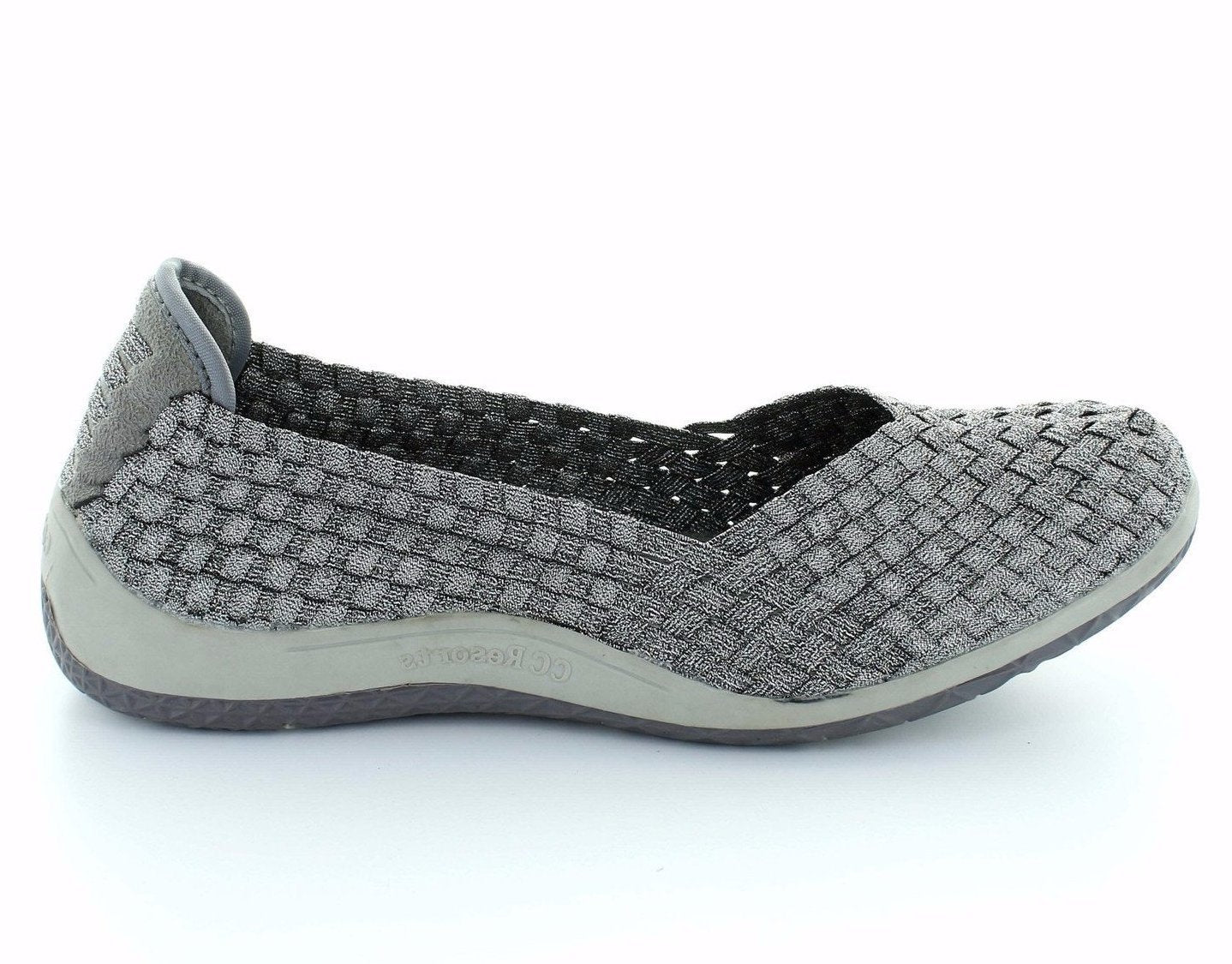 pewter coloured ladies shoes