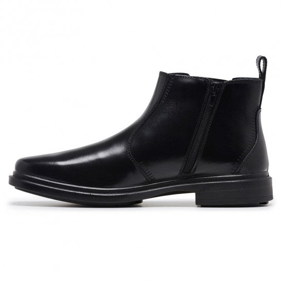 Hush Puppies Deacon Black Mens Dress Boot Zip Side – Martins Shoe Stores