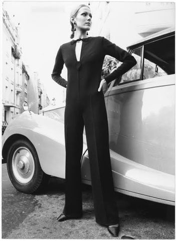 Ysl erster Jumpsuit 1968 Flare Street Catsuit Inspo